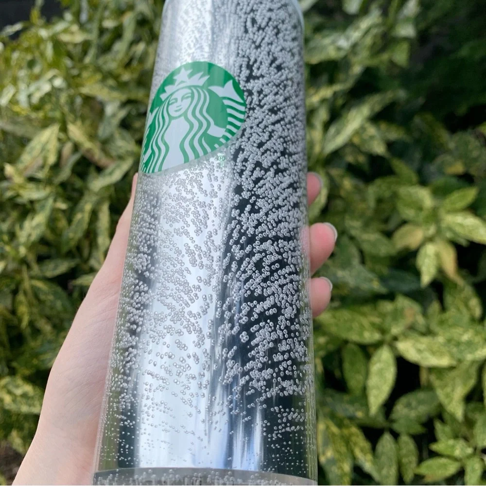 Silver Starbucks 2020 Christmas Holiday Champagne Bubble Design Hot Cup Tumbler